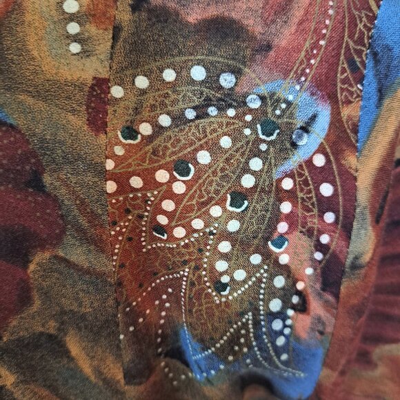 One of Kind Unique Vintage 90s Button up dress Like New! - Picture 4 of 5